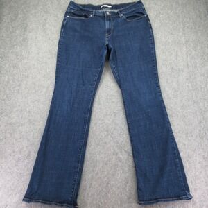 Levi's Women's Classic Bootcut Jeans Dark Blue W33 Stretch Cotton